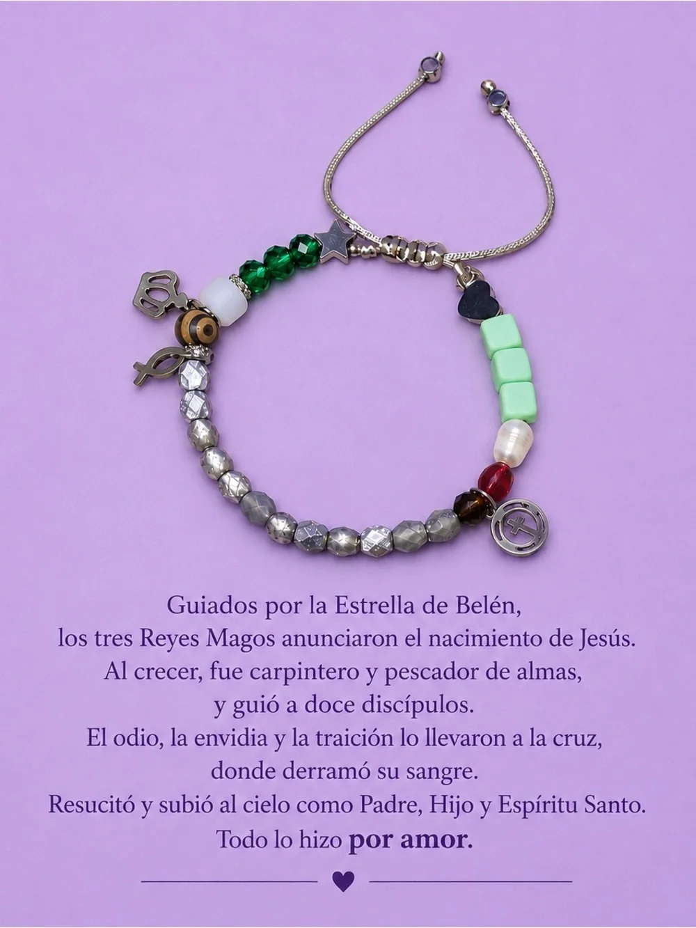 Beaded Multi-Color Charm Bracelet - Women Jewelry